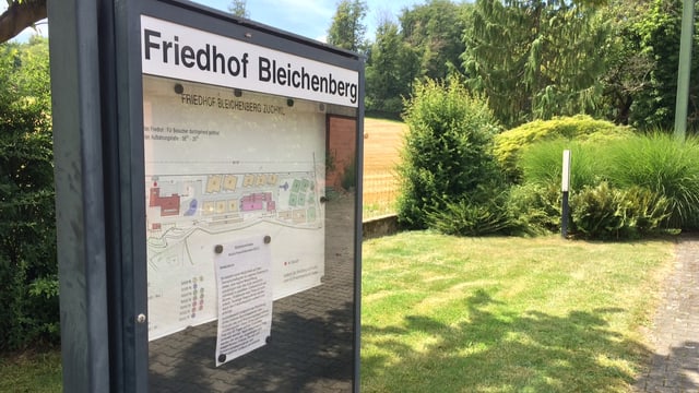 Schild Friedhof Bleichenberg Schild Friedhof Bleichenberg