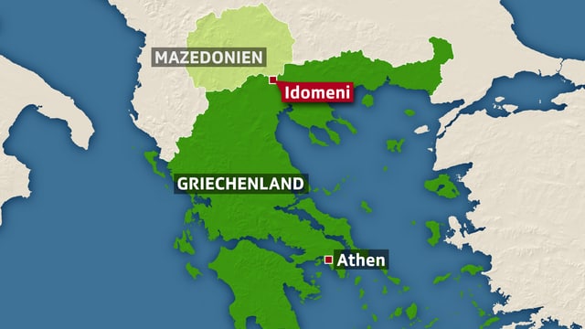 Karte von Griechenland und Mazedonien Karte von Griechenland und Mazedonien
