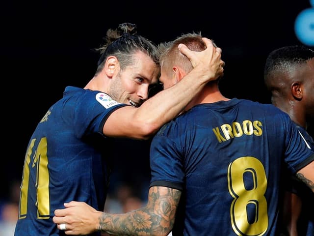 Gareth Bale und Toni Kroos. Gareth Bale und Toni Kroos.
