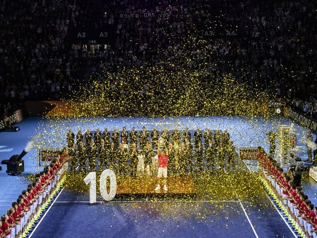 Bereits 10 Mal konnte Roger Federer sein Heimturnier, die Swiss Indoors, gewinnen. Bereits 10 Mal konnte Roger Federer sein Heimturnier, die Swiss Indoors, gewinnen.