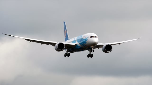 Der Dreamliner der Boeing. Der Dreamliner der Boeing.