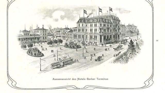 Bild aus einer Broschüre des Hotels (wohl 1910er Jahre) Bild aus einer Broschüre des Hotels (wohl 1910er Jahre)