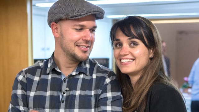 Die Franzosen Fabien und Julie Canovas. Die Franzosen Fabien und Julie Canovas.