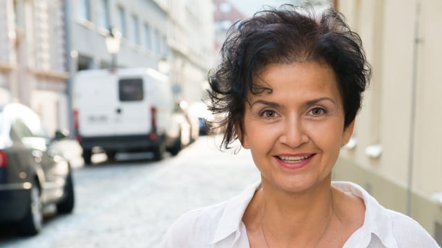 Porträtaufnahme von Andrea Seelich. Porträtaufnahme von Andrea Seelich.