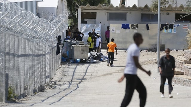 Leute in Flüchtlingslager. Leute in Flüchtlingslager.