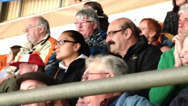 Valerie Adams mit Trainer Jean-Pierre Egger. Valerie Adams mit Trainer Jean-Pierre Egger.