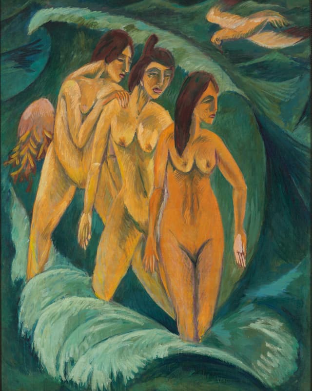 Drei Badende, 1913. Drei Badende, 1913.