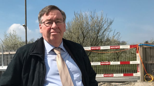 Martin Vollenwyder auf der Baustelle des Kinderspitals Martin Vollenwyder auf der Baustelle des Kinderspitals