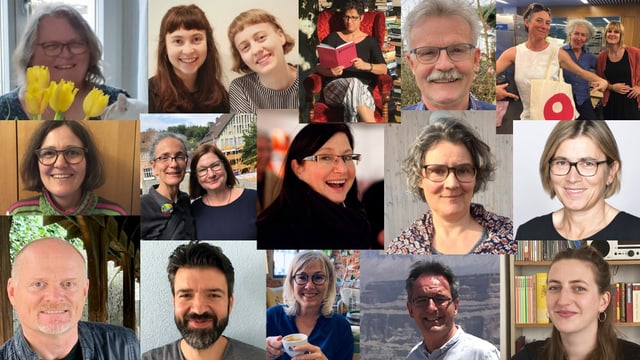 Collage aus Bildern von Menschen, die das Odeon betreiben Collage aus Bildern von Menschen, die das Odeon betreiben