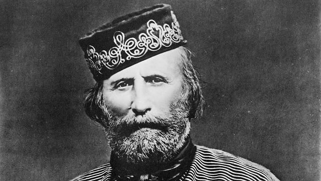Der bärtige Garibaldi mit Mütze. Der bärtige Garibaldi mit Mütze.