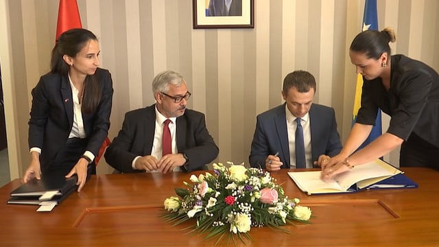 Jean-Hubert Lebet und Skender Reçica. Jean-Hubert Lebet und Skender Reçica.