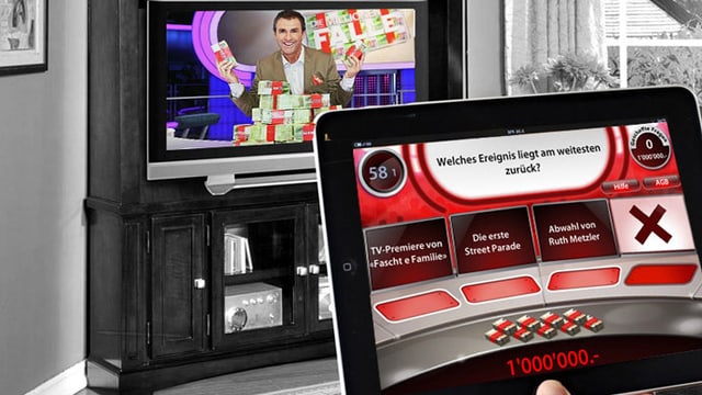 TV und Tablet. TV und Tablet.