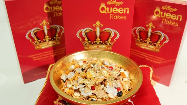 Queen-Flakes von Kelloggs. Queen-Flakes von Kelloggs.