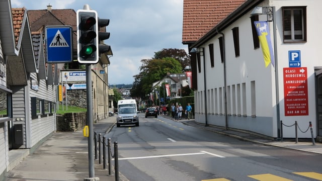 Strasse in Hergiswil Strasse in Hergiswil