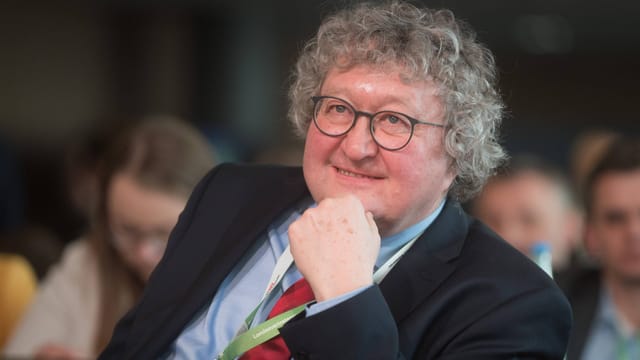 Werner Patzelt, Politikwissenschaftler und CDU-Mitglied, während einer Versammlung der Sächsischen Union. Werner Patzelt, Politikwissenschaftler und CDU-Mitglied, während einer Versammlung der Sächsischen Union.