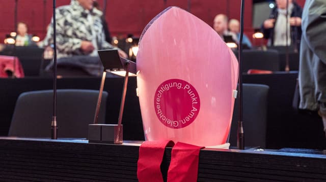 Pinker Bischofshut. Pinker Bischofshut.