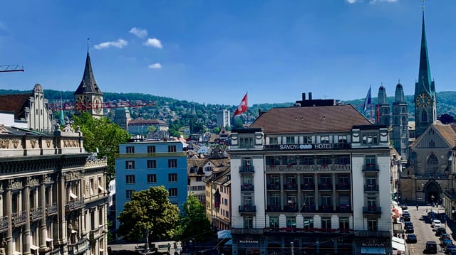Blick über den Paradeplatz. Blick über den Paradeplatz.