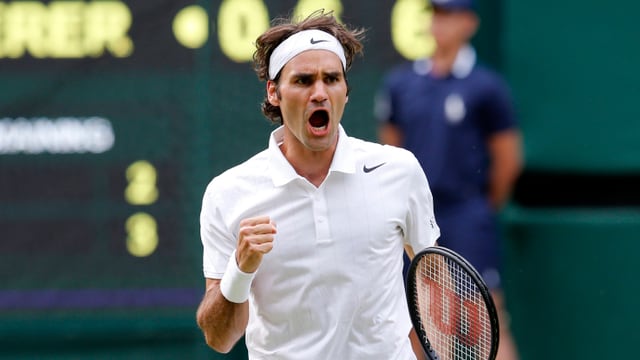 Roger Federer steht in Wimbledon im Halbfinal. Roger Federer steht in Wimbledon im Halbfinal.