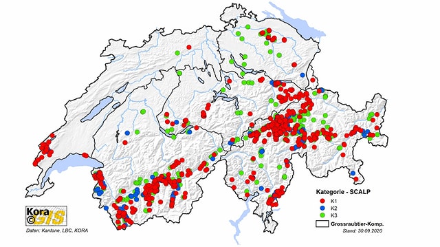 Karte Wolfsbestand Karte Wolfsbestand