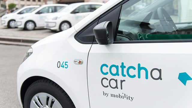 Ein catch-a-car-Auto Ein catch-a-car-Auto