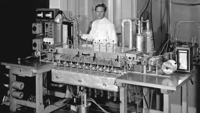 Max Dätwyler als Chemiestundent. Max Dätwyler als Chemiestundent.