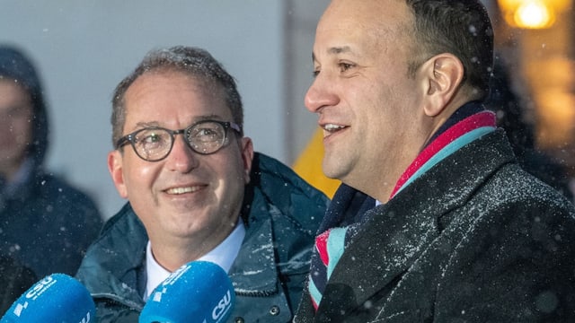 Leo Varadkar und Alexander Dobrindt. Leo Varadkar und Alexander Dobrindt.