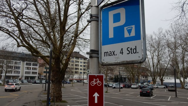 Schild Parkplatz Schild Parkplatz