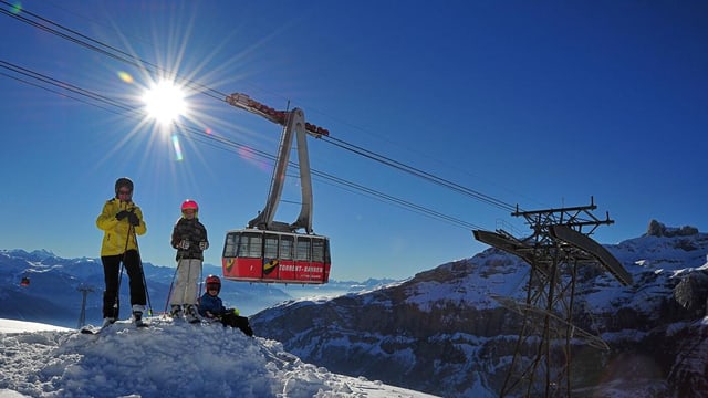 Eine Bergbahn. Eine Bergbahn.
