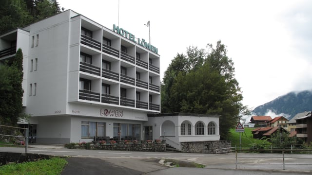 Eine Aussenansicht des ehemaligen Hotels Löwen. Eine Aussenansicht des ehemaligen Hotels Löwen.