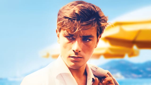 Alain Delon auf dem Festivalplakat. Alain Delon auf dem Festivalplakat.