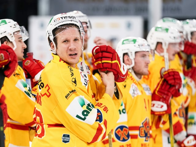Die Spieler des EHC Biel. Die Spieler des EHC Biel.