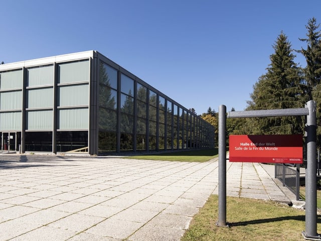Trainingshalle in Magglingen. Trainingshalle in Magglingen.