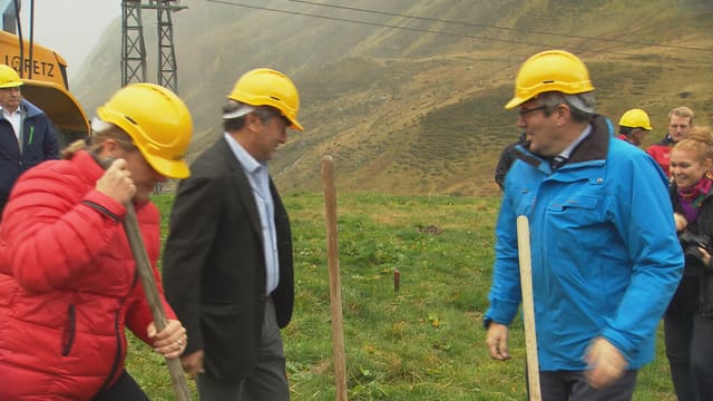 Emprima badigliada colliaziun pendiculara Sedrun Andermatt.
