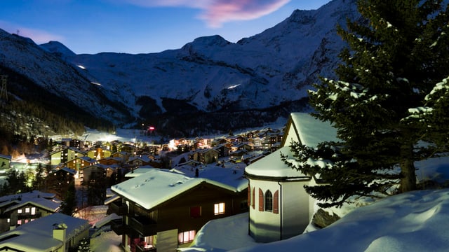 Saas-Fee bei Nacht Saas-Fee bei Nacht