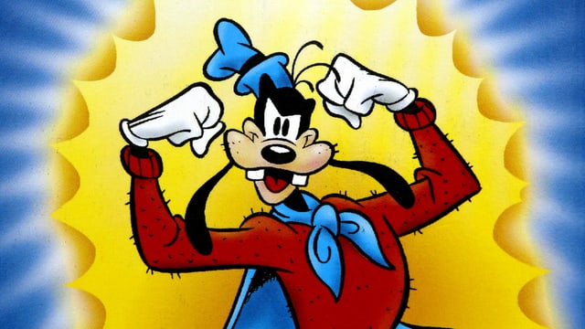 Goofy in Superman-Pose. Goofy in Superman-Pose.
