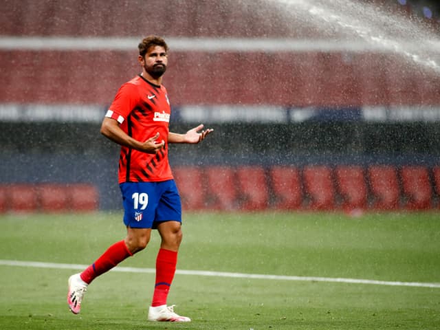 Diego Costa beim Aufwärmen