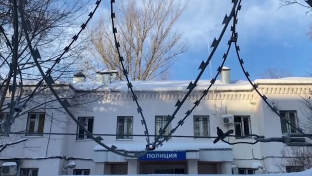 Polizeistation Chimki im Norden Moskaus Polizeistation Chimki im Norden Moskaus