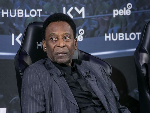 Der Brasilianer Pelé. Der Brasilianer Pelé.