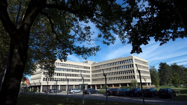 Totale auf ein Gebäude. Totale auf ein Gebäude.