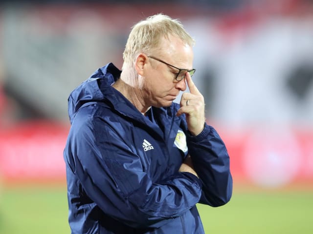 Alex McLeish enttäuscht Alex McLeish enttäuscht