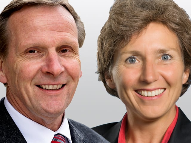 Portraits der beiden Kandiaten. Portraits der beiden Kandiaten.