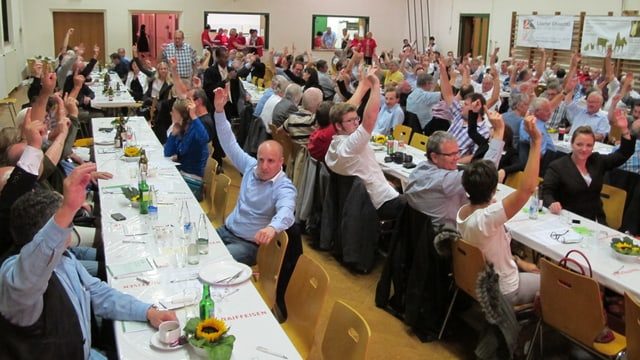 150 Delegierte waren in Muhen anwesend. 150 Delegierte waren in Muhen anwesend.