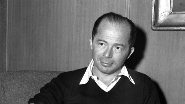 Porträt des Regisseurs Billy Wilder. Porträt des Regisseurs Billy Wilder.