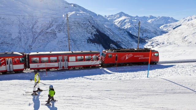 Ein Bild der Matterhorn-Gotthardbahn Ein Bild der Matterhorn-Gotthardbahn
