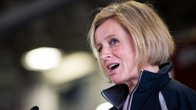 Rachel Notley, die Regierungschefin der Provinz Alberta. Rachel Notley, die Regierungschefin der Provinz Alberta.