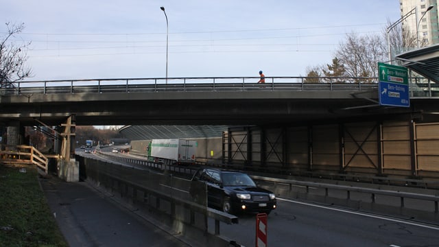 Brücke in Bern-Wittigkofen. Brücke in Bern-Wittigkofen.