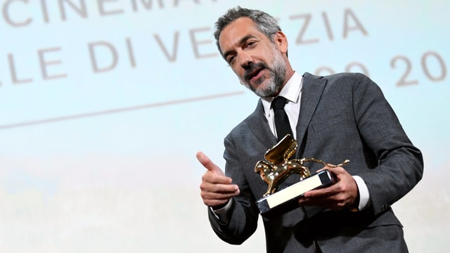 Todd Philipps mit dem goldenen Löwen. Todd Philipps mit dem goldenen Löwen.