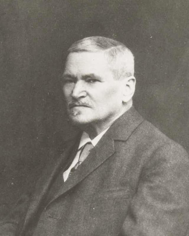Man sieht ein Porträt von Paul Sarasin. Man sieht ein Porträt von Paul Sarasin.