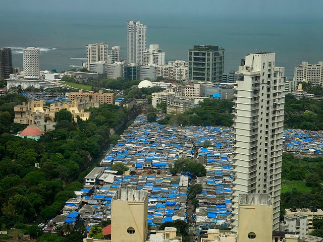 Die Skyline von Mumbai.