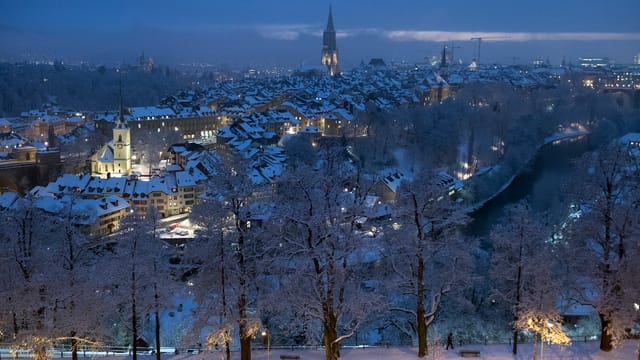 Bern verschneit Bern verschneit